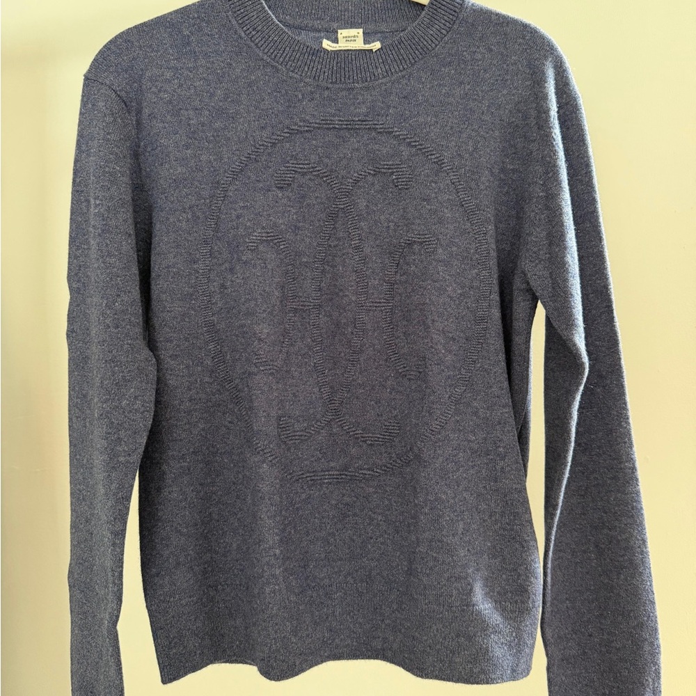 Cashmere "H Lift" Hermès long-sleeve sweater